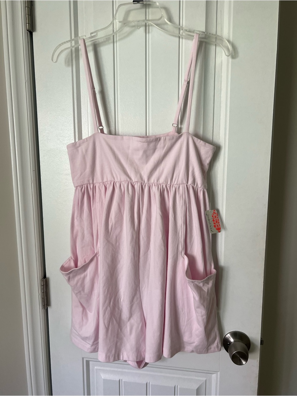 NWT Free People hot shot romper light pink size small